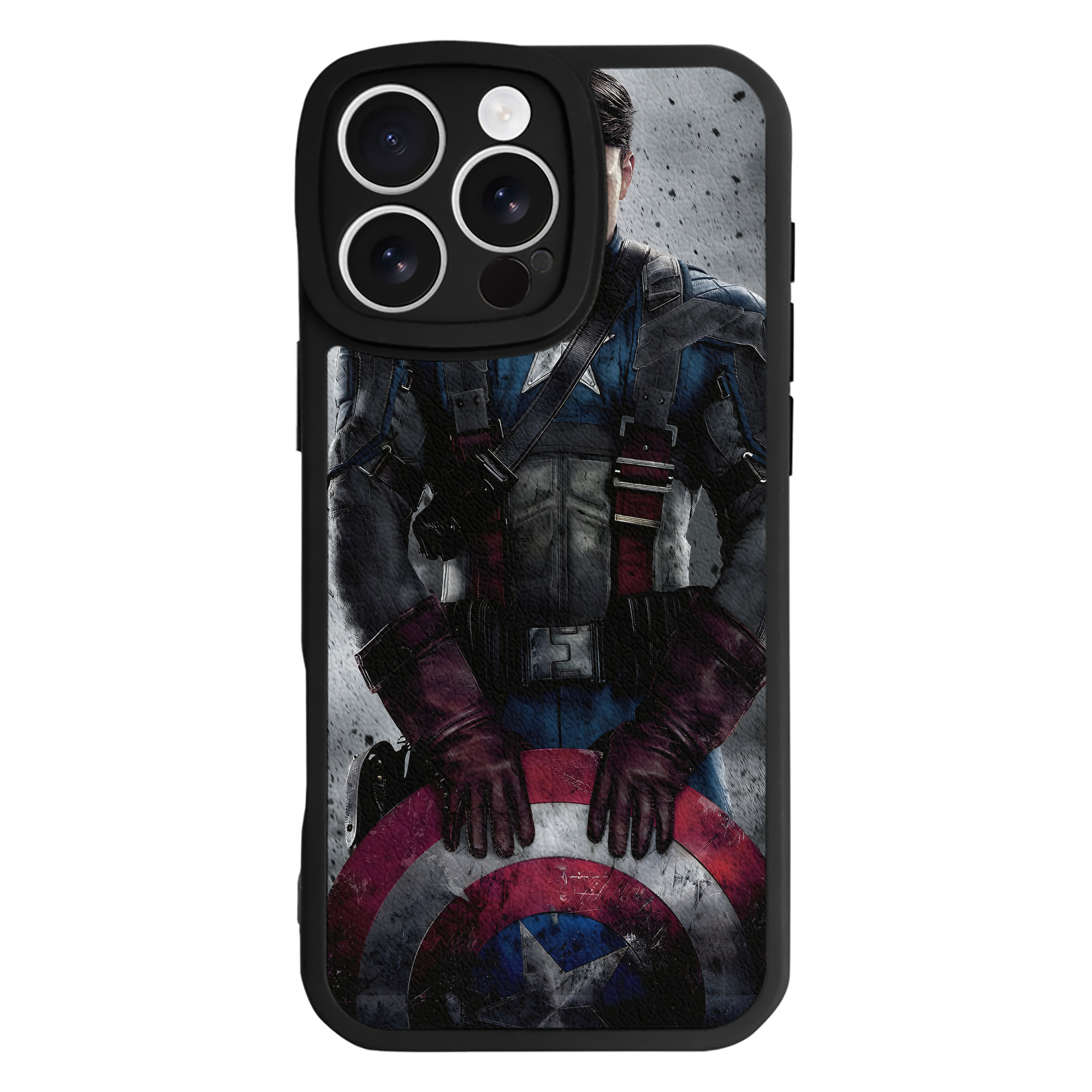 （画像用） アベンジャーズ The Avengers 【iPhone 16シリーズ対応】シリコンスマホケース（レザー調） 材質：シリコン
